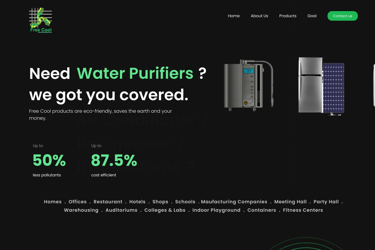 Free Cool website UI and UX design