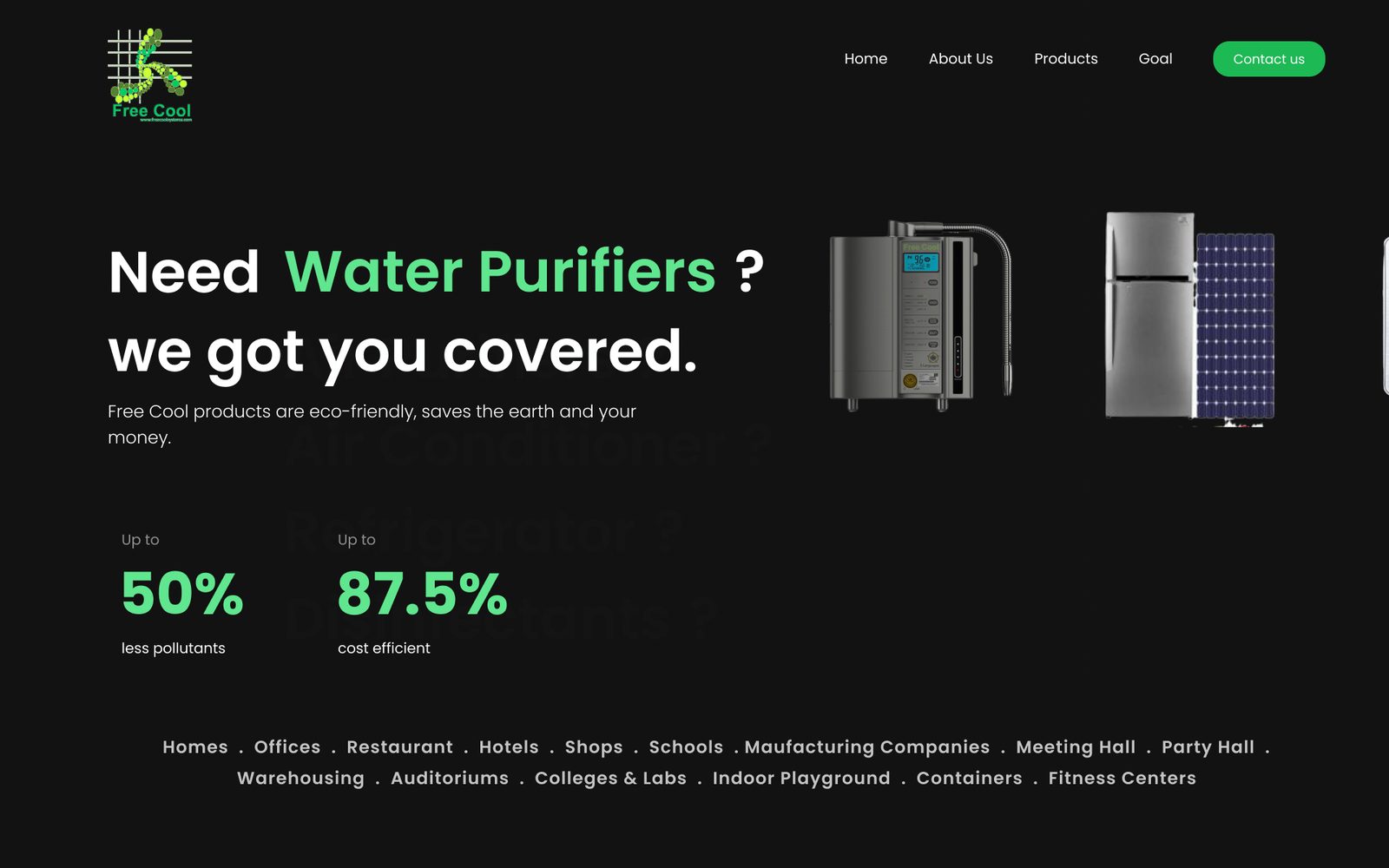 Free Cool website UI and UX design